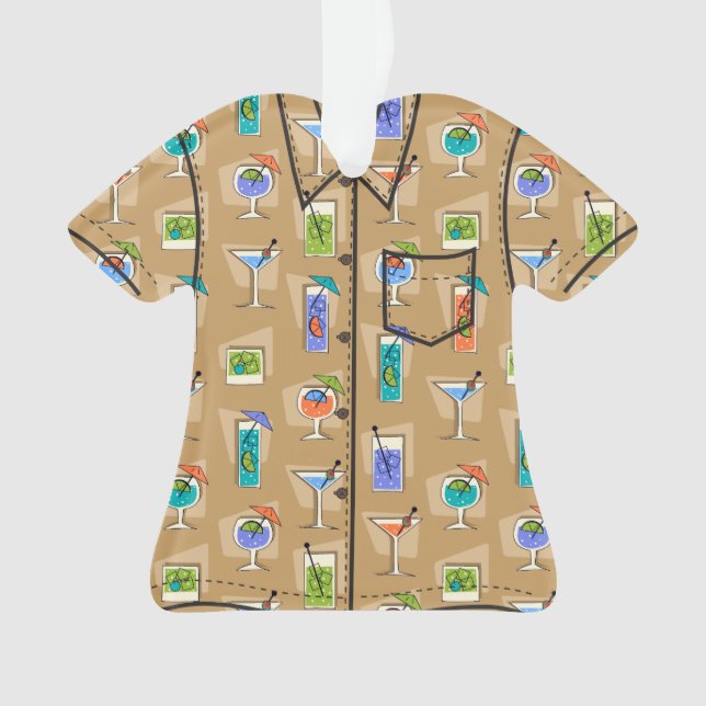Bonne heure Hawaiian Tropical Drink Aloha Shirt (devant)