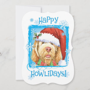 Bonne Howlidays Spinone Italiano Carte de vacances