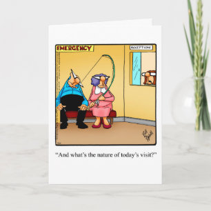 Bonne Humour Carte "Nature de la visite d'aujourd'