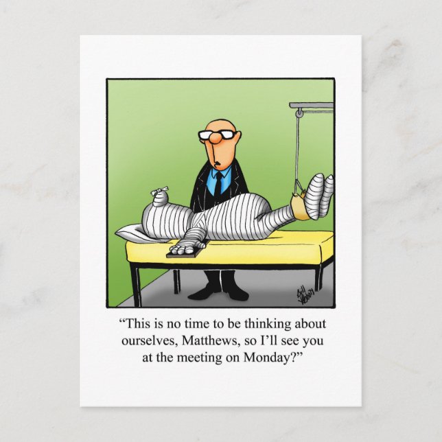 Bonne Humour Carte postale "Lundi Réunion" (Devant)