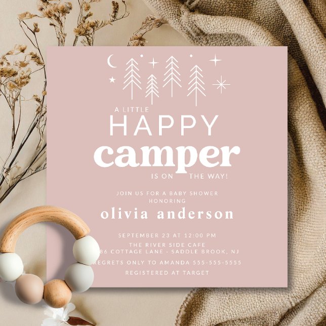 Bonne Invitation Baby shower Camper (Créateur téléchargé)