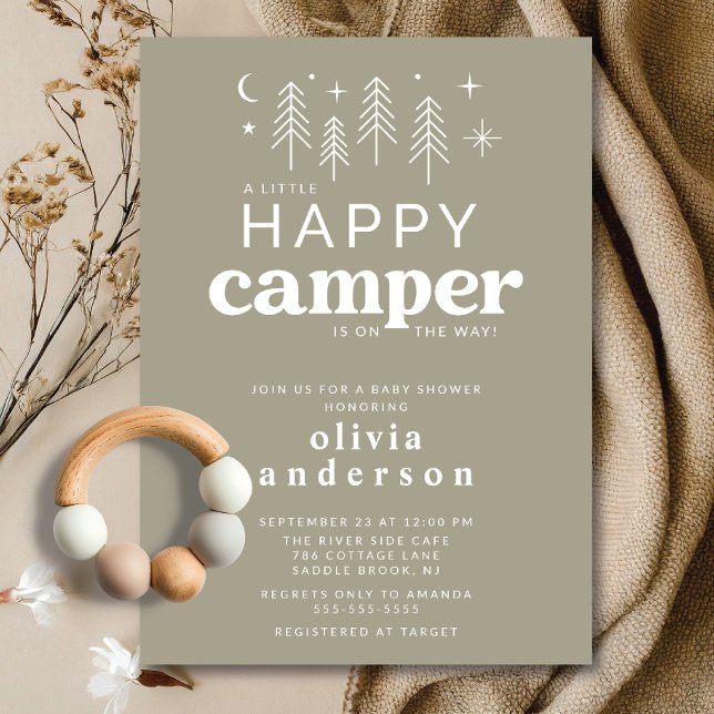Bonne Invitation Baby shower Camper (Créateur téléchargé)