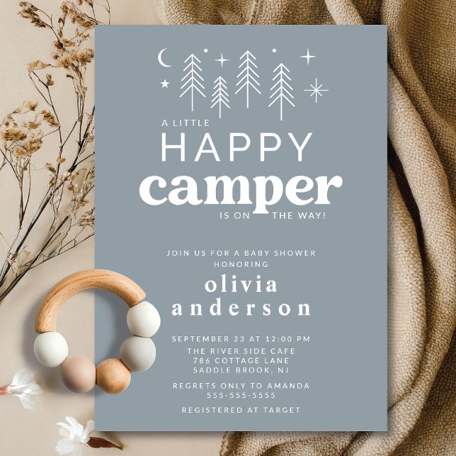 Bonne Invitation Baby shower Camper (Créateur téléchargé)
