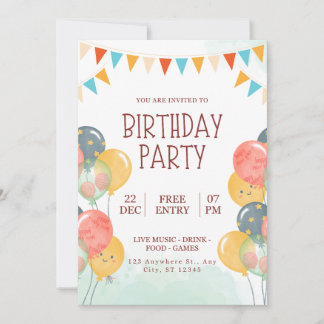 Bonne invitation d'anniversaire