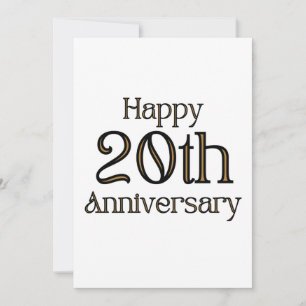 Bonne invitation du 20e anniversaire