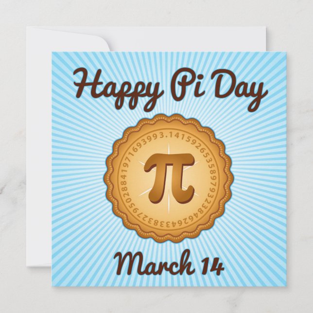 Bonne Invitation Pi Day (Devant)