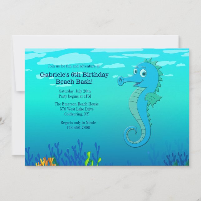 Bonne Invitation Seahorse (Devant)