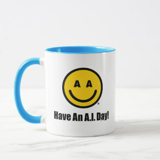"Bonne journée à l'I.A.!" Mug officiel