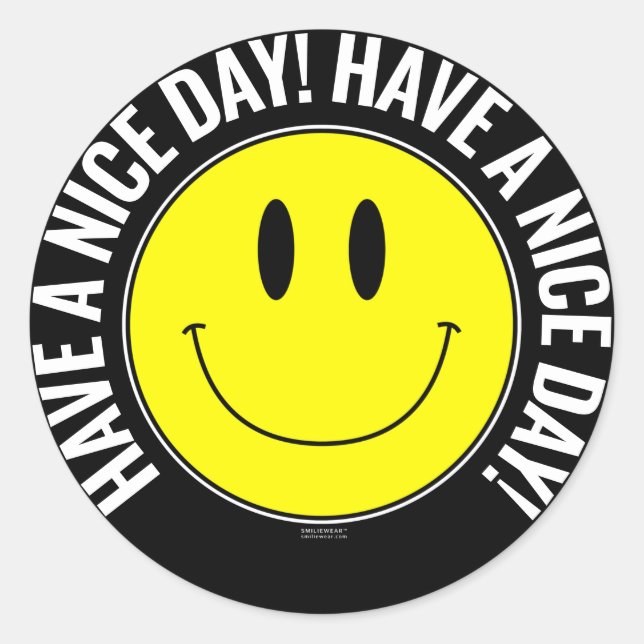 Bonne journée ! Sticker Smilie (Devant)