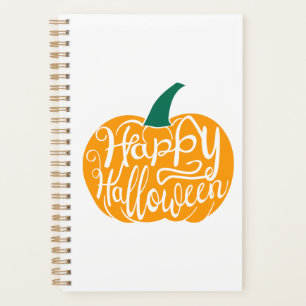 Bonne lettre Halloween sur citrouille sculpté