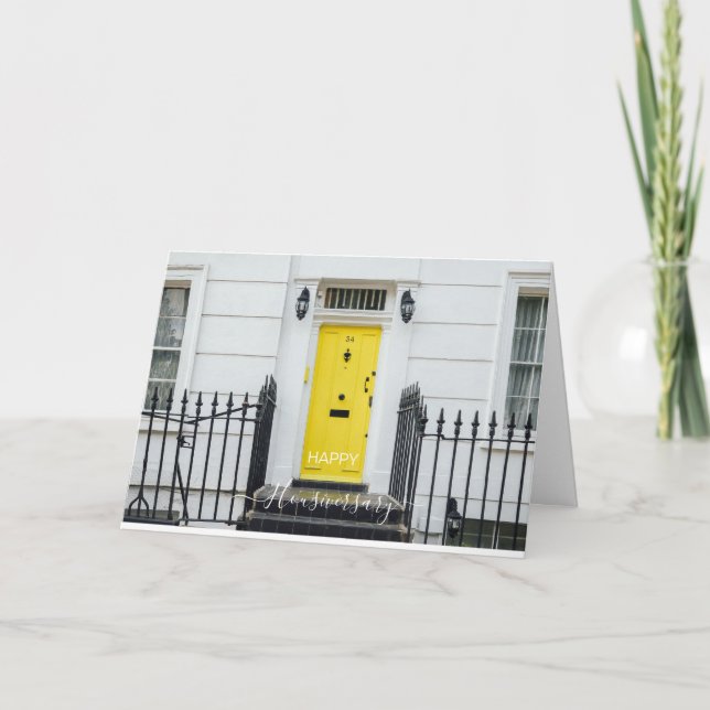 Bonne maison anniversaire carte de référence housi (Devant)