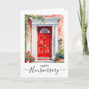 Bonne maison anniversaire carte de référence housi