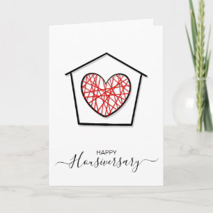 Bonne maison anniversaire carte de référence housi