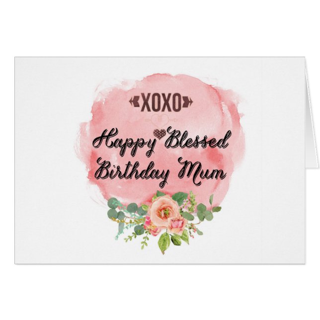 Bonne maman d'anniversaire (Devant horizontal)