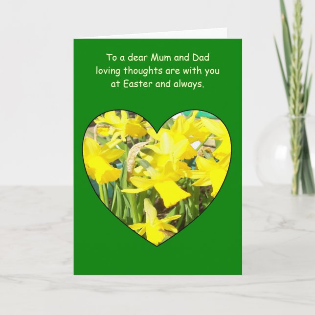 Bonne Maman Et Carte Papa De Pâques - Daffodiles (Devant)