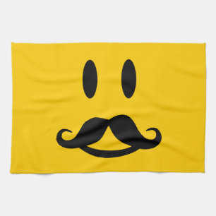 Bonne Moustache serviette de cuisine personnalisée
