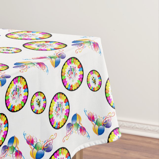 Bonne nappe d'anniversaire Bumblebee Balloons (In Situ)