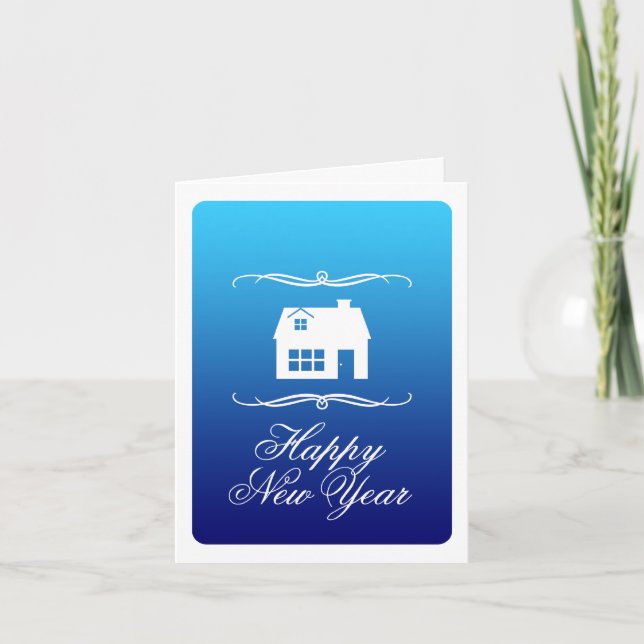 bonne nouvelle année nouvelle adresse faire-part (Devant)