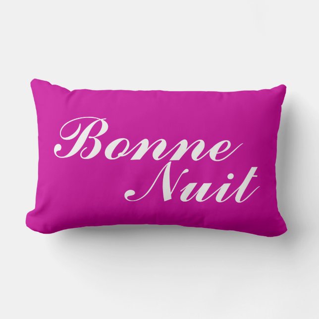Bonne Nuit Bed Pillow Lendenkissen (Vorderseite)