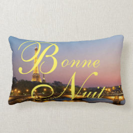 Bonne Nuit gute Nachtfranzosen Paris am Lendenkissen