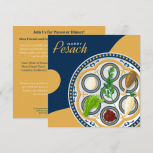 Bonne Pâque Belle Invitation Seder Pesach