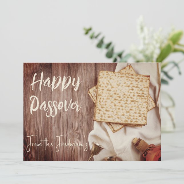Bonne Pâque | Invitation Seder Pesach (Debout devant)