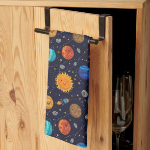 Bonne Planètes Serviette de cuisine