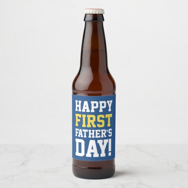 Bonne première Fête des pères cadeau Étiquette de  (Devant)
