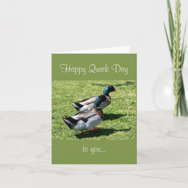 Bonne Quack Day Plié Carte de voeux (Devant)