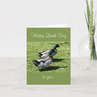 Bonne Quack Day Plié Carte de voeux
