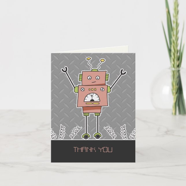 Bonne Robot & Springs Merci Carte de notes (Devant)