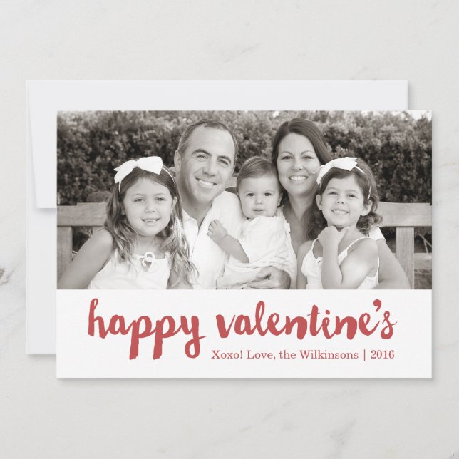Bonne Saint Valentin | Carte photo de la Saint Val (Devant)