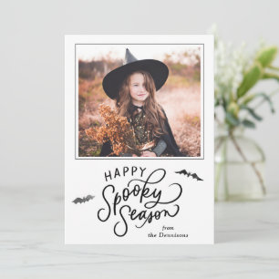 Bonne saison Éffrayante - Carte photo Halloween