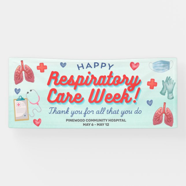 Bonne semaine de soins respiratoires bannière d'ap (Horizontal)