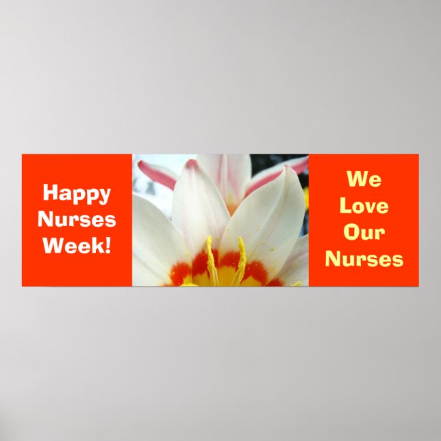 Bonne Semaine des infirmières! affiche We Love Our (Devant)