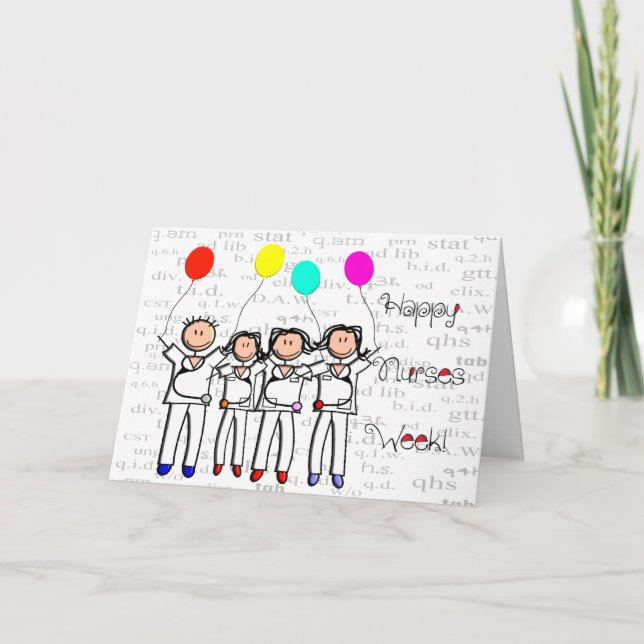 Bonne semaine des infirmières Carte de voeux 9 (Devant)