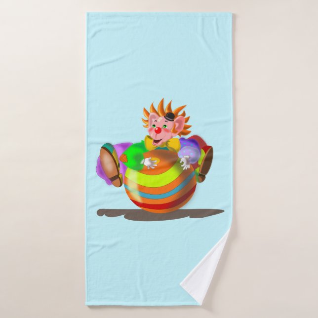 Bonne serviette de bain clown (Serviette de bain)