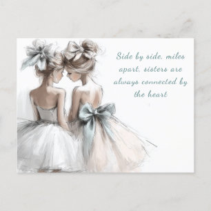 Bonne Soeur Jour Carte de voeux Pastel Mode