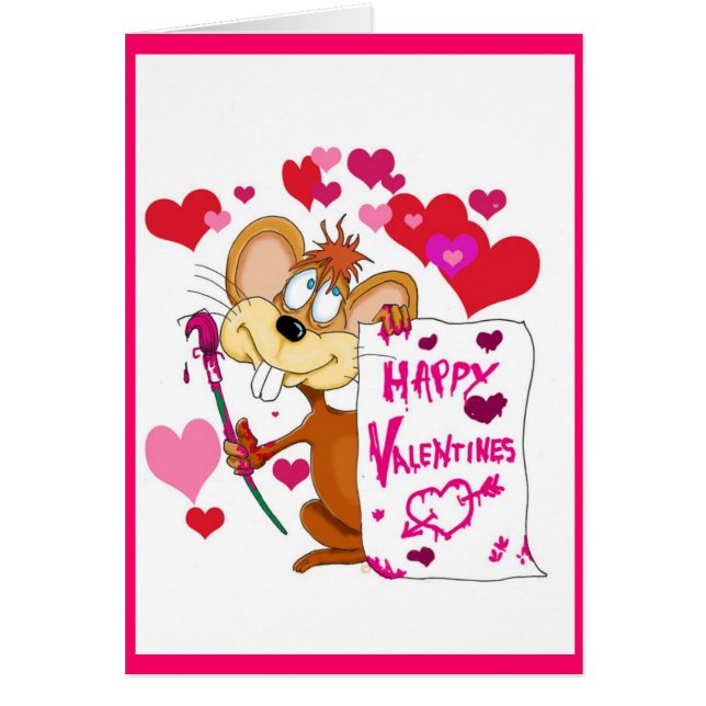 Bonne souris Valentines Day (Devant)