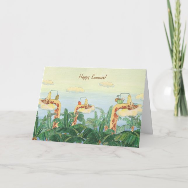 Bonne Summer Graffe amis Carte de voeux (Devant)