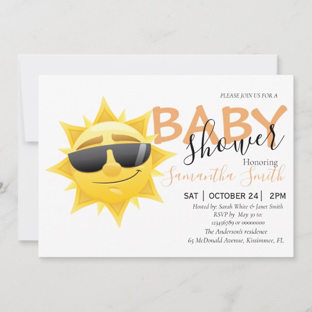 Bonne Sunshine Boho Invitation (Devant)