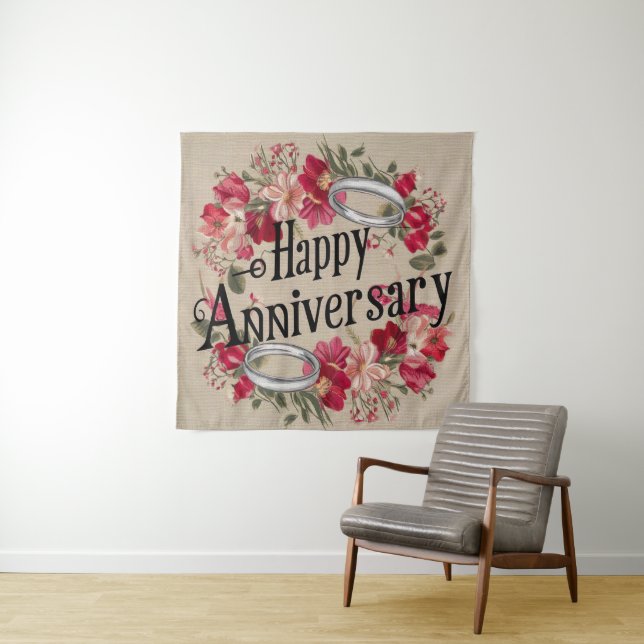 Bonne Tapisserie Mariage Anniversaire (En situation)