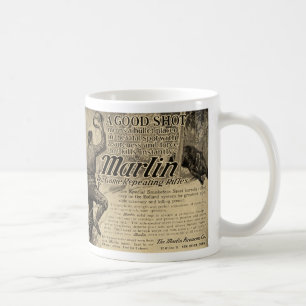Bonne tasse de café d'annonce de tir d'armes à f