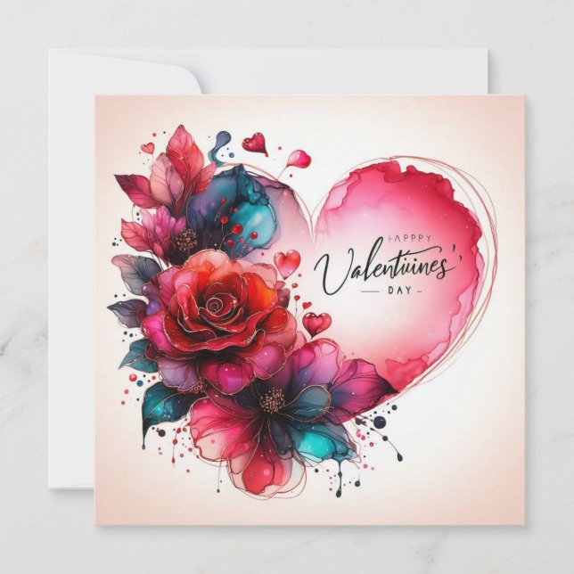 Bonne Valentines Day Love Cartes (Devant)