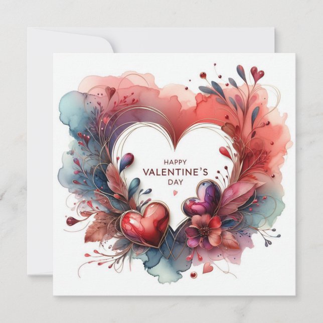 Bonne Valentines Day Love Cartes (Devant)