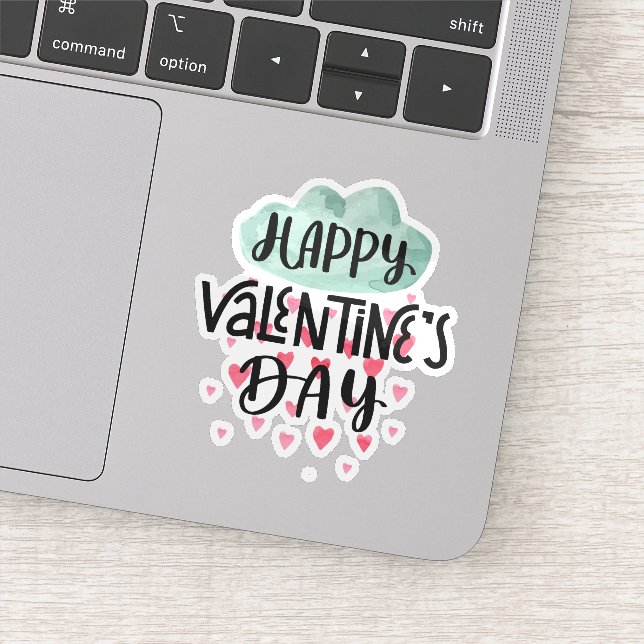 Bonne valentines jour autocollant (Détail)