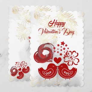Bonne Valentines Jour Balayage Cardiaque Carte Ins
