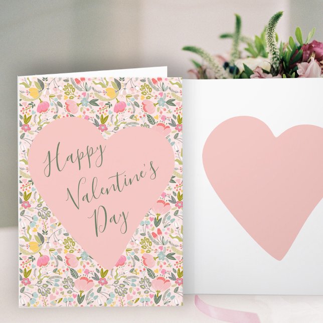 Bonne Valentines Jour coeur Carte de vacances (Créateur téléchargé)