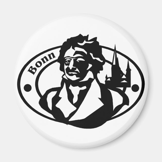 Bonner Briefmarke Magnet (Vorne)