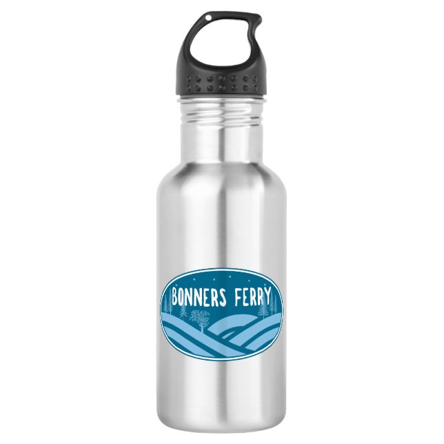 Bonners Ferry Idaho Außenbereich Edelstahlflasche (Vorderseite)